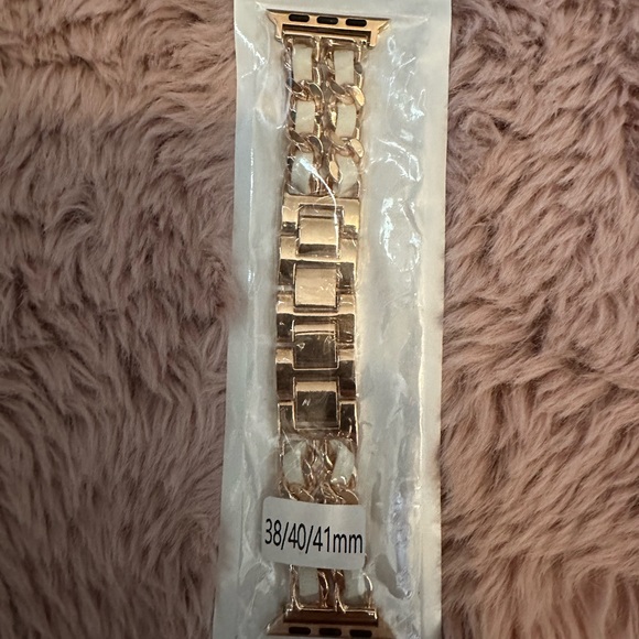 Jewelry Pink Leather And Gold Plated Watch Band Poshmark